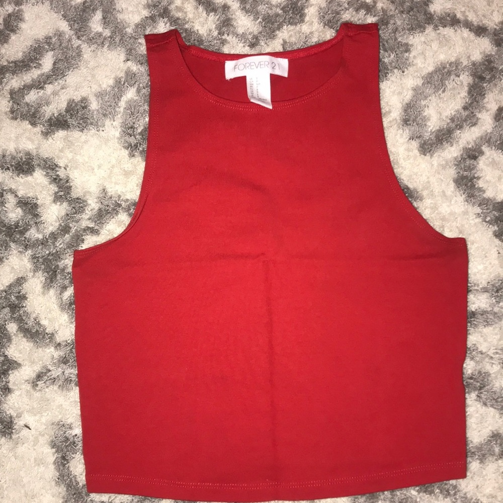 Forever 21 red crop top